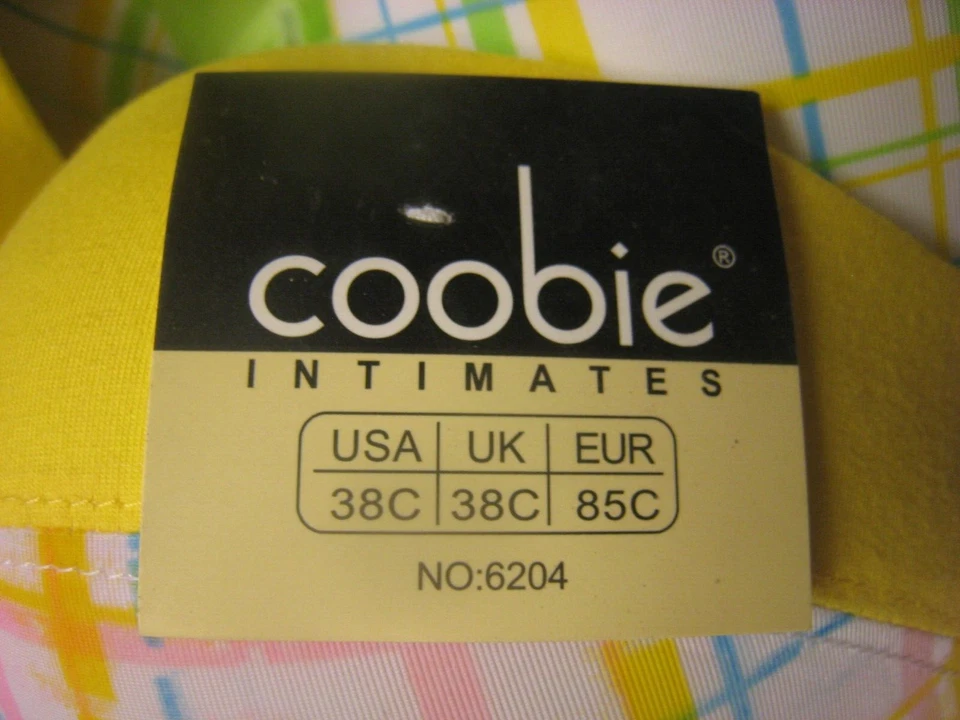 Nuevo con etiquetas #6204 Coobie Sujetador Ajustable Pushup Multicolor Multicolor Talla 38C Lote (6) Foto 2 de 4