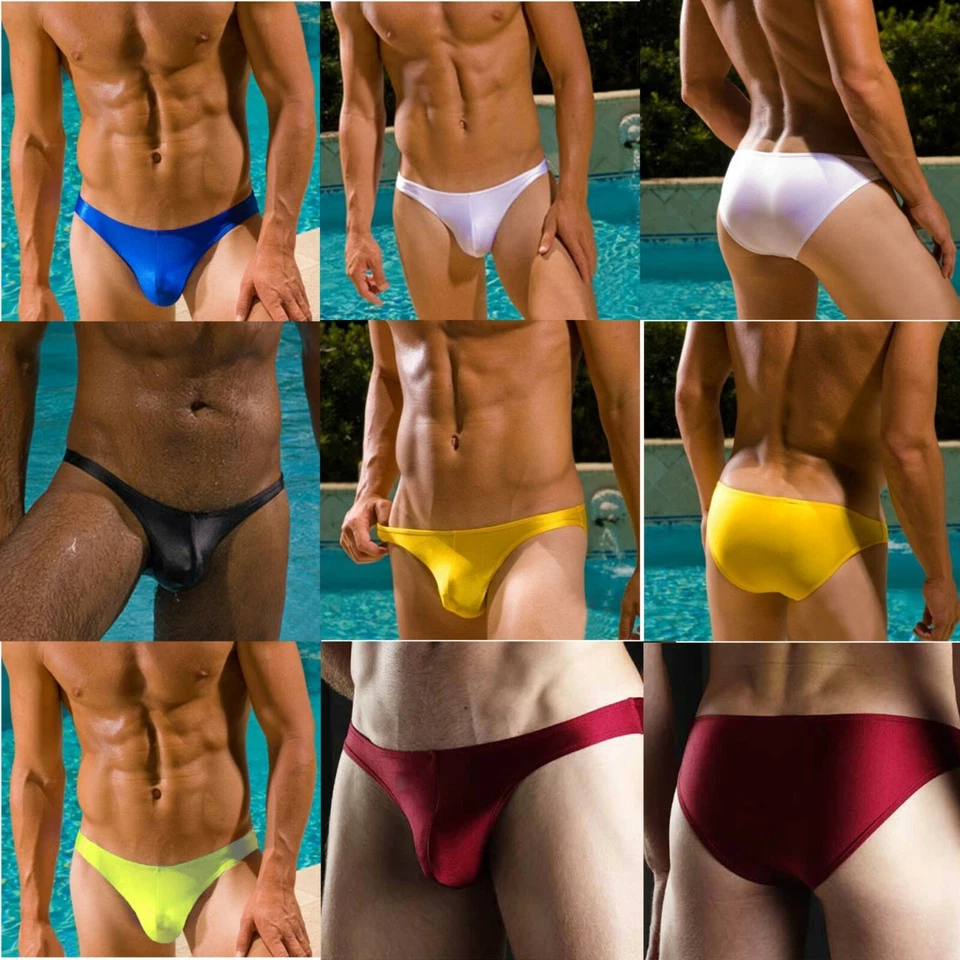 MCT Herren Bade SLIP Badehose Swell Push-Up Bulge TANGA in GELB in S M L XL 2XL - Bild 3 von 4