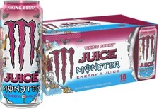 (15 Pack) Monster JUICE Exotic Viking Berry Fruit Sport Energy Drink, 16 Fl Oz