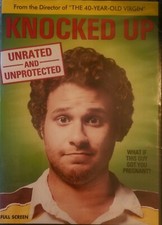 KNOCKED UP DVD,UNRATED UNPROTECTED FULL SCREEN NEW AND SEALED - IN SLIPCOVER