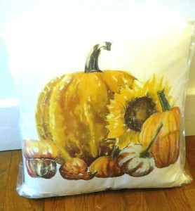 Pottery Barn Pumpkin Sunflower Pillow 20 Fall Thanksgiving Dinner