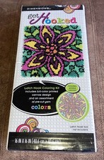16x16 Colorful Flower Latch Hook Craft Kit Dimensions get Hooked 72-74999