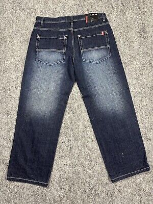 Vintage SouthPole Red Tab Jeans Mens 38x31 Blue Baggy Faded Vintage SouthPole Red Tab Jeans Mens 38x31 Blue Baggy Faded