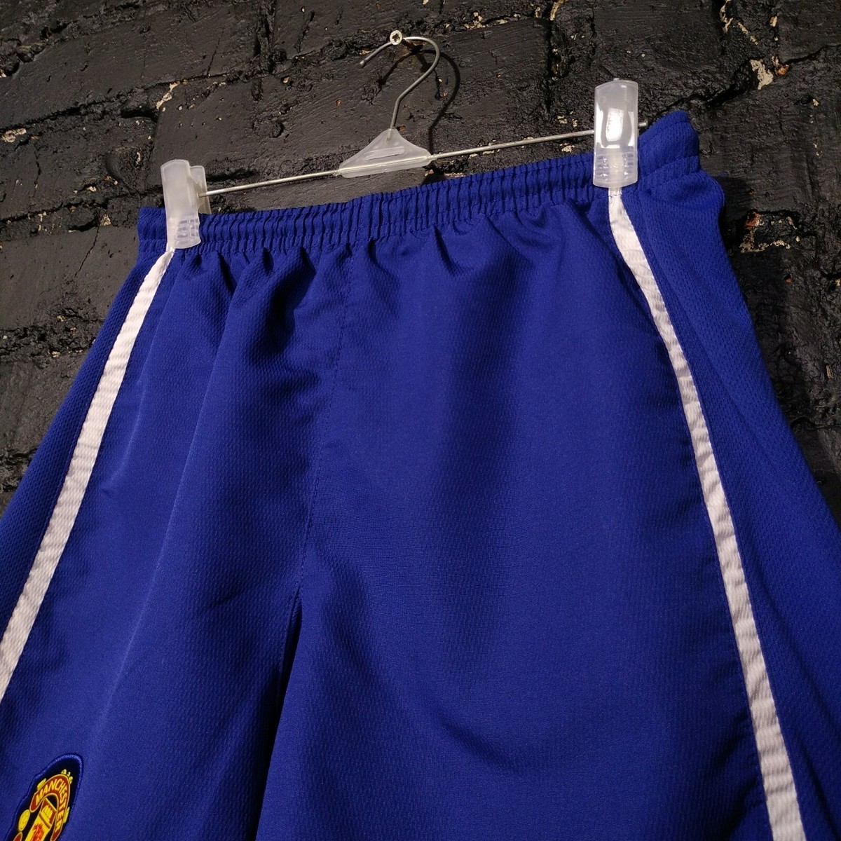 MANCHESTER UNITED Football Shorts Blue Nike 287633-435 Size MANCHESTER UNITED Football Shorts Blue Nike 287633-435 Size