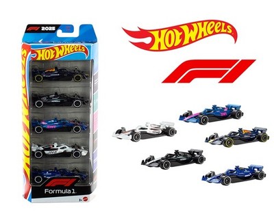 Hot Wheels F1 Formula 1 2025 5台セット Hot Wheels 1:64 Basic 5 Pack Set Formula One F1 Racing 2025 | eBay