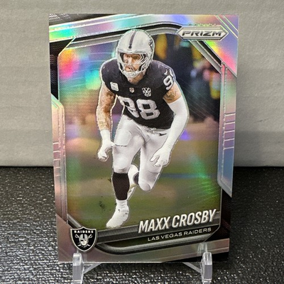 #ad 2025 Panini Prizm Max Crosby Silver Prizm #195 Las Vegas Raiders $2.84