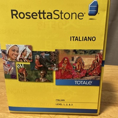 Rosetta Stone TOTALe Italian Levels 1-3 w/ Audio Companion & Headset