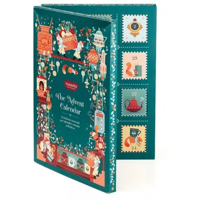 Neavita Calendario dell'Avvento Maxi 48 Filtri Bio Assortiti Tisane Natale 2025
