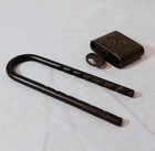 Vintage Brass Sea Bag Auto Loc Adjustable Bicycle Car Toolbox Padlock with Key! — photo 6