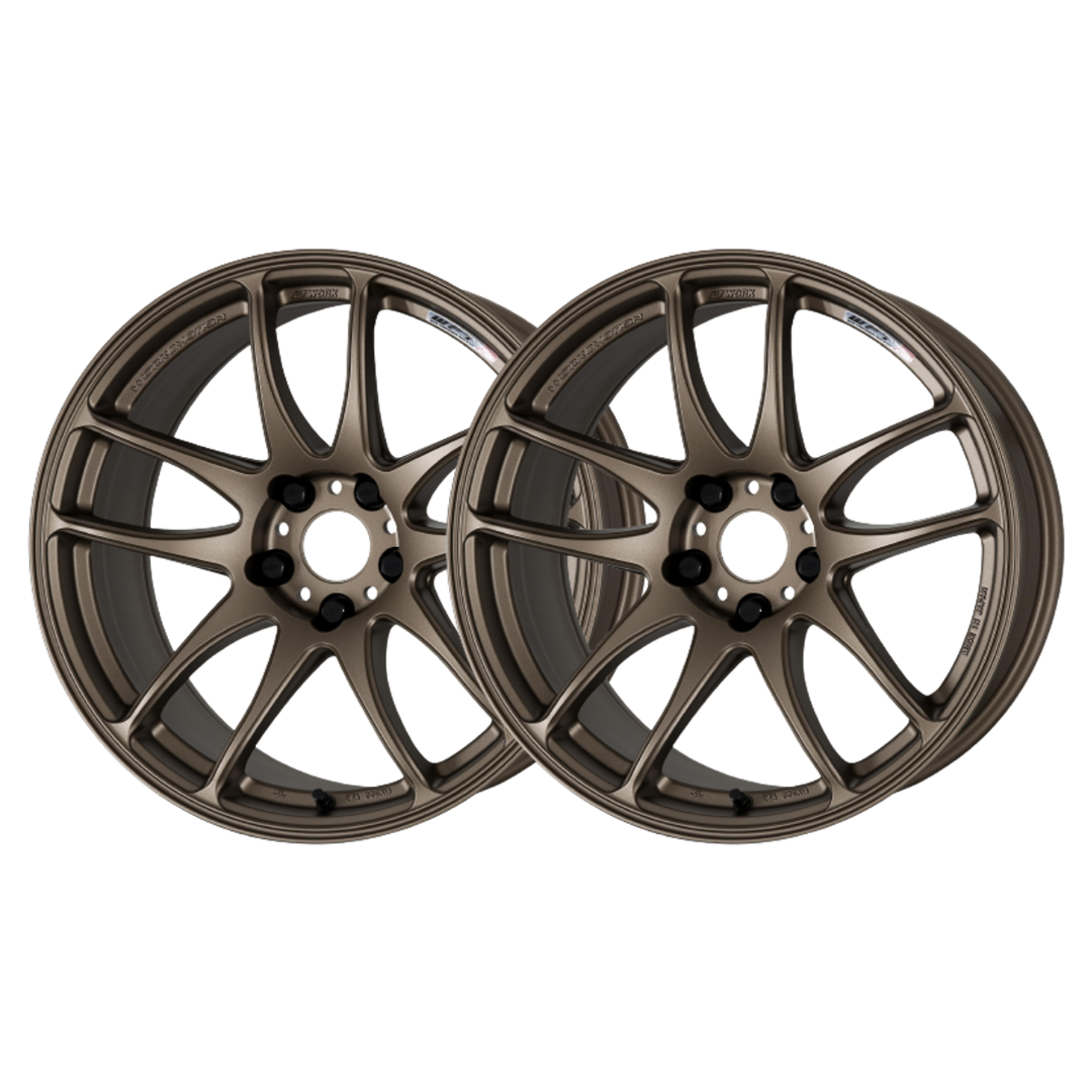 Work Emotion CR Kiwami 5x100 18x9.5+30 Bronze Pair (2) Rims Wheels