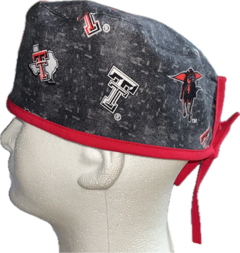 NCAA Texas Tech Red Raiders RARO Ligero Franela Sombrero Exfoliante Gorra Quimioterapia Foto 2 de 4