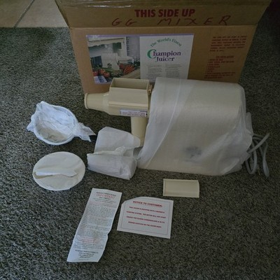 Champion G5-NG-853S Almond Color Juicer Open Box