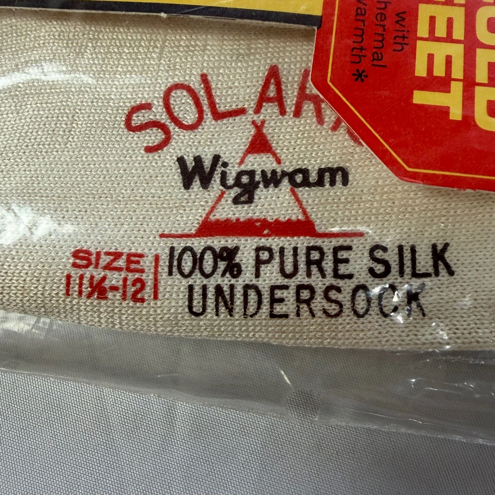 Vintage Wigwam Solaris 100% Silk Undersocks Thermal Liner Socks Size 11.5-12 NOS
Opens in a new wind