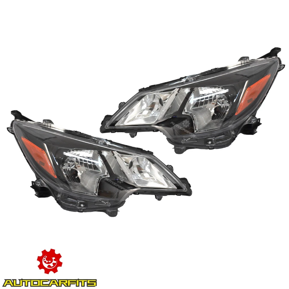 For Mitsubishi Mirage 2021-2024 HeadLights Head Lamp Halogen Black Left+Right Foto 2 de 4