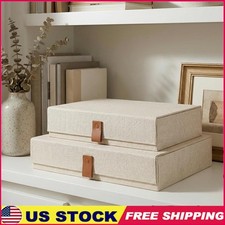 Versatile Portable Storage Boxes Scrapbook Photos Keepsakes Dustproof Organizer