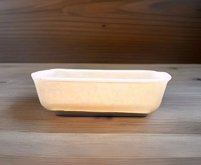 Vintage Fire King Peach Luster #409 Bread Loaf Casserole Pan Dish Made In USA