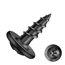 Truss Head Wood Screw 8x1/2 Inch Alloy Steel Self Tapping Black Oxide 100 PCS