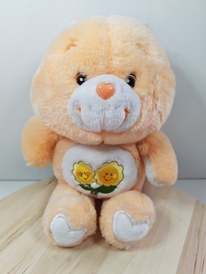 Care Bears Friend Bär Plüsch 2002 Vivid Imaginations Vintage Pfirsich 12 Zoll Blumen