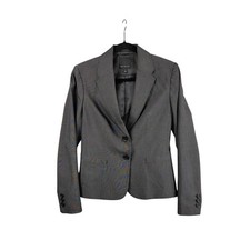 The Limited Womens Grey Tailored Blazer Size 4 Two Button Career