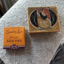 Lot Of 2 Vintage Hair Pins - Sta-Rite And Scoldy Lox(unopened) Both W/Hairpins