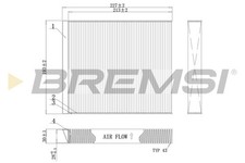 BREMSI Innenraumfilter für Renault Scénic I Großraumlimousine JA0/1_ FA0_