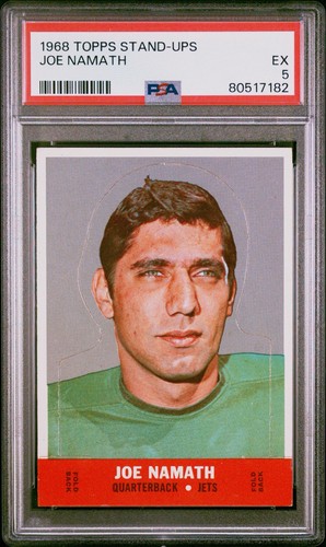 1968 Topps Stand Up Joe Namath PSA 5 New York Jets BEAUTIFUL CENTERED Vintage
