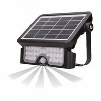 Lux Led 5W, NaśWietlacz Solarny Z Czujnikiem Ruchu 500Lm, IP65, 4000K, 2X1500Mah