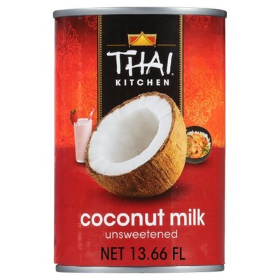 Thai Kitchen Coconut Milk, Unsweetened, Non Dairy 13.66 Fl Oz (Pack of 1)