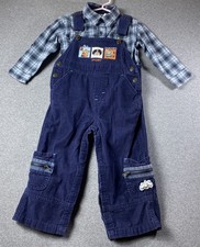 Buster Brown Boys Corduroy Overalls And Shirt Size 24M