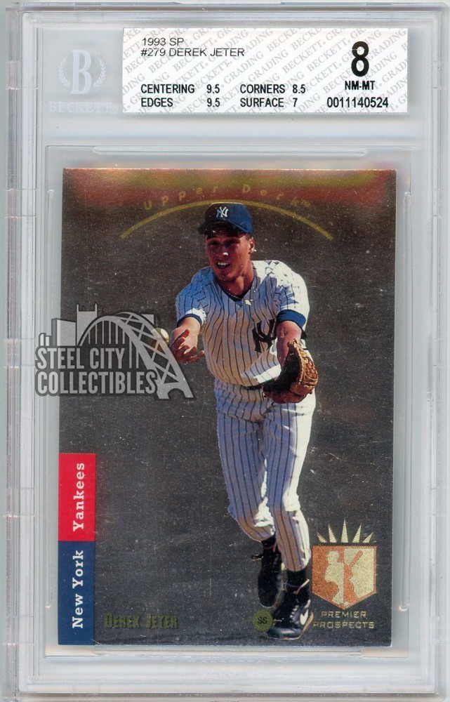 Derek Jeter 1993 Upper Deck SP Foil Rookie Card #279 BGS 8 (524)