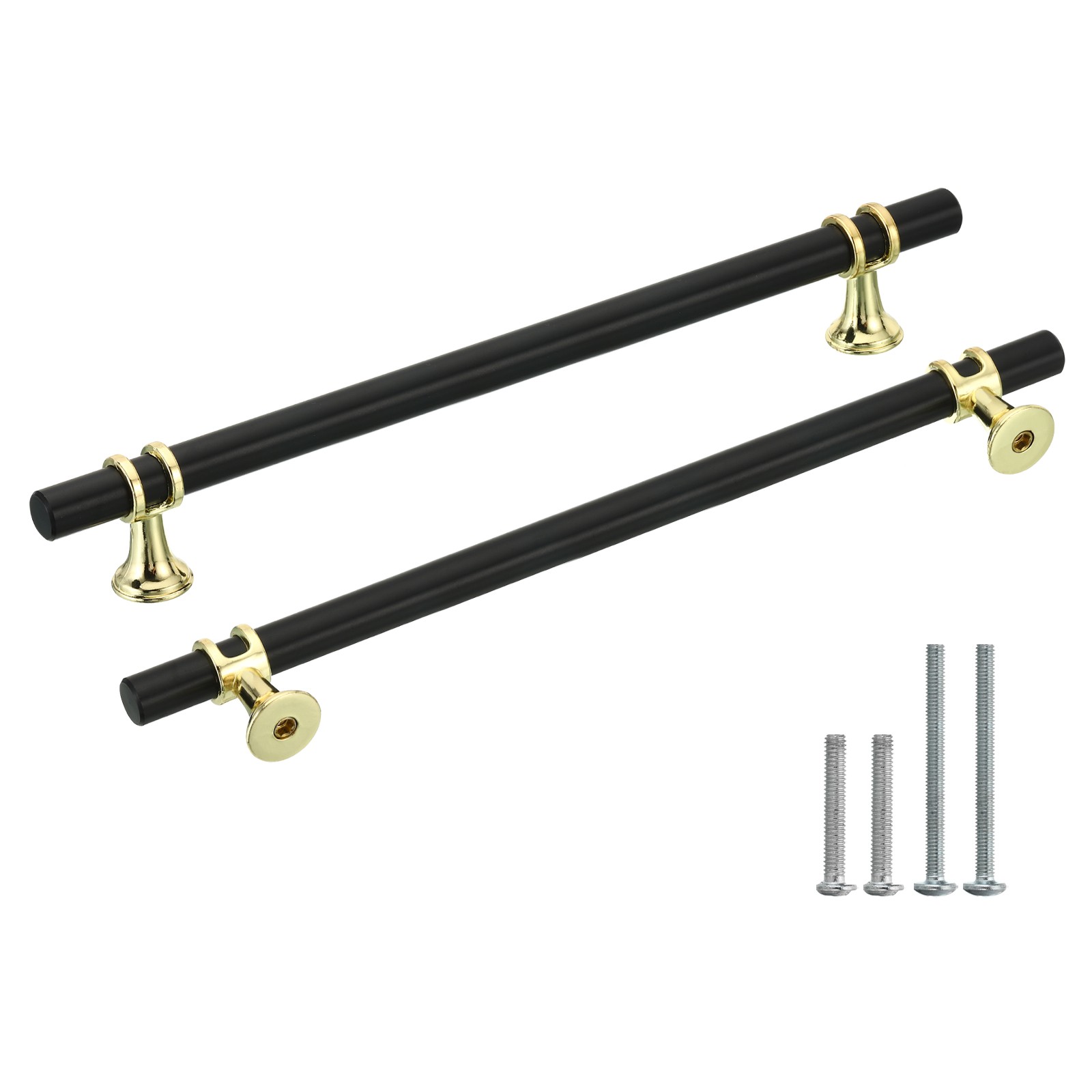 Kitchen Cabinet Handles, 10 Pack Aluminum Drawer Pulls 9.64inch Length, Black