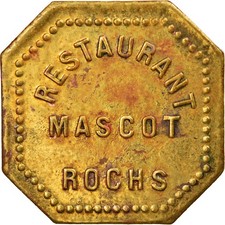 [#894672] Coin, Algeria, Mascot Rochs, Restaurant, Alger, 50 Centimes, Rare, EF