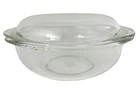 Vintage PYREX #024 Clear Glass 2 Quart Casserole Dish Bowl with 684-C LID USA