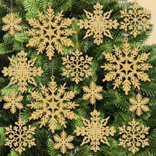 Christmas Snowflake Ornaments for Christmas Tree - Large, Pack of 36  Glitter S
