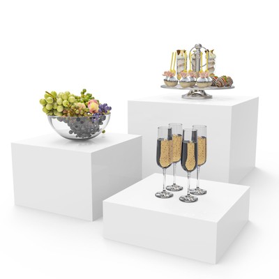 PecMuikee Buffet Risers Food Risers for Buffet Table Display Stand Shelf for ...