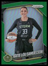 2025 Panini Prizm WNBA #82 Katie Lou Samuelson Green Prizms