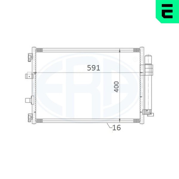 ERA Kondensator Klimaanlage 667176 FüR Ford Focus 3 Turnier MAX DXA CB7 CEU Van-image