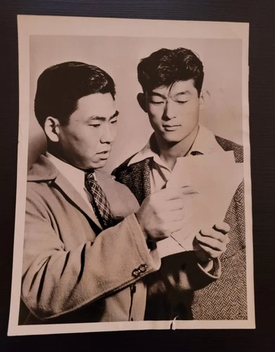 1941 Japanese-American Draft Photo San Diego Nisei Military WW2 Army Hidekazu