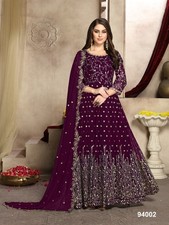 Bridal Heavy Indian Pakistani Designer eid Party Wear Floral Dress Anarkali Gown