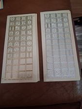 2X STICKERS SCRAPBOOKING NEW ST1459 Transparant Alphabet