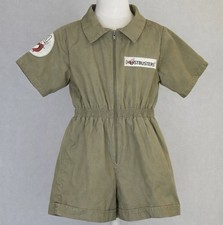 Vintage 1988 Ghostbusters Kids Jumpsuit Costume Size 5 Khaki Columbia Pictures