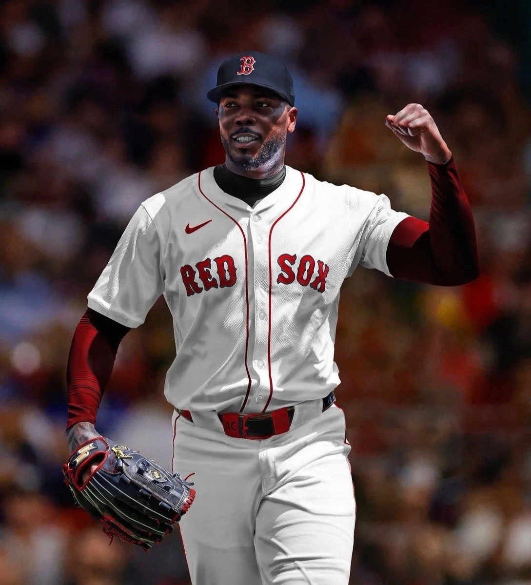Nike Authentic Boston Red Sox Aroldis Chapman #44 MLB White Jersey