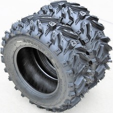 2 Forerunner Maxx Plus 24x8.00-12 24x8-12 24x8x12 40f 6 Ply Mt Mud Atv Utv Tires