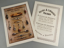 Kordes & Lichtenfels 2 Aushangsschilder f&uuml;r Schmuckgesch&auml;ft um 1925 (131277)