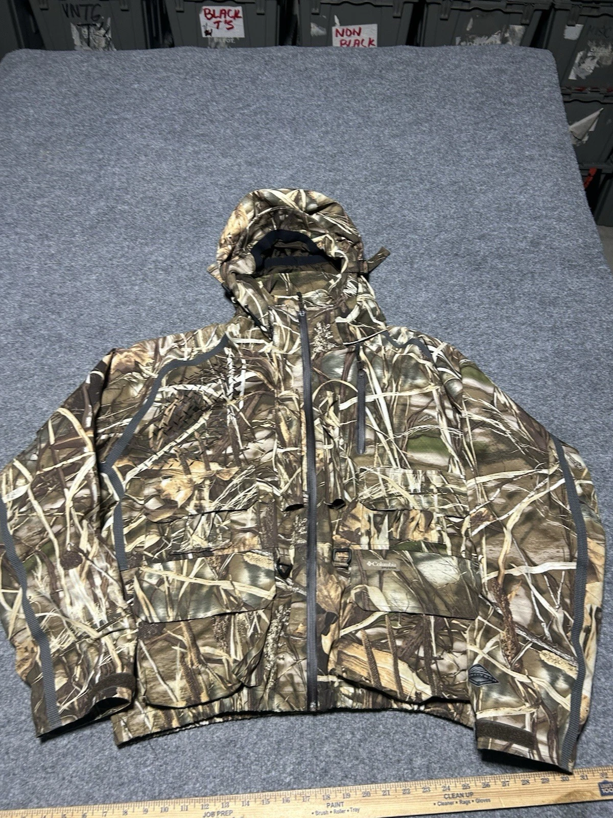 Columbia Men's PHG Omni Heat Tech Waterproof Camouflage Jacket Size Large