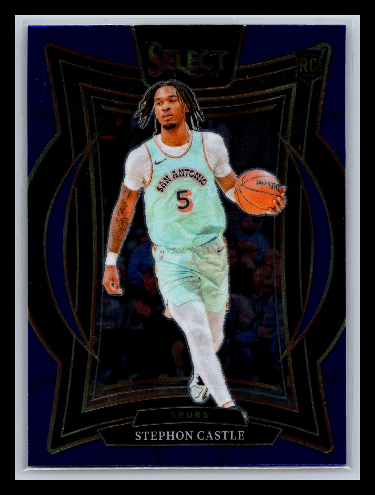 Stephon Castle Rookie San Antonio Spurs 2024-25 Panini Select #72 Blue (Retail)