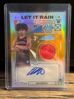2024-25 Bowman s Best U Jersey Patch Auto Asa Newell Let it Rain RPA #/50 Gold