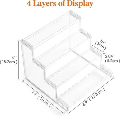 Lightweight 9-Inch Clear Display Stand for Figures, Cupcakes & Perfume, 2-Pack - Afbeelding 7 van 11