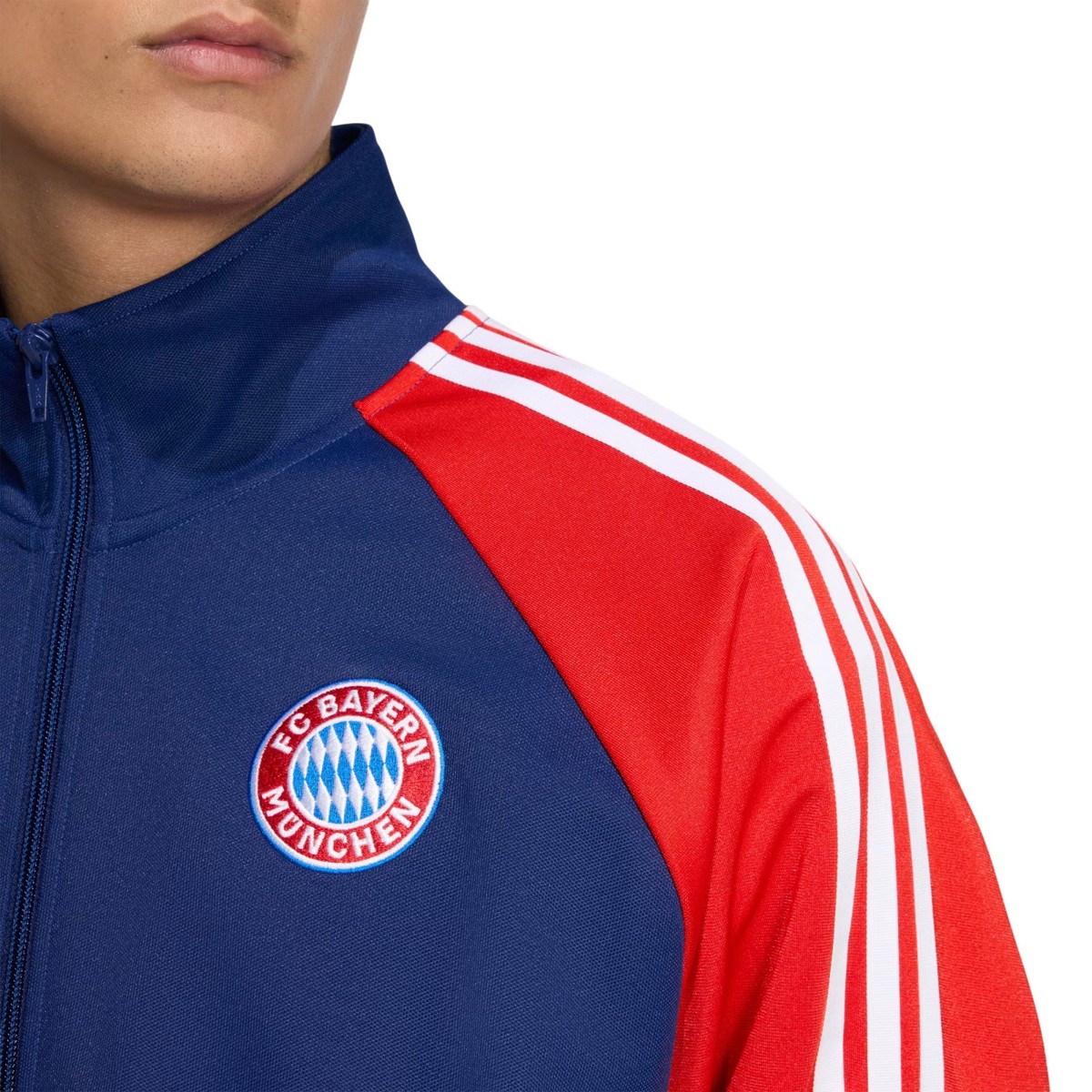 Men's Adidas Originals Blue Red FC Bayern Munich LFSTLR Track Top