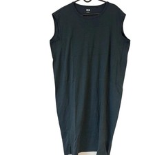 UNIQLO U Dark Gray Sleeveless Long Dress M Size 58cm Wide 100cm Length